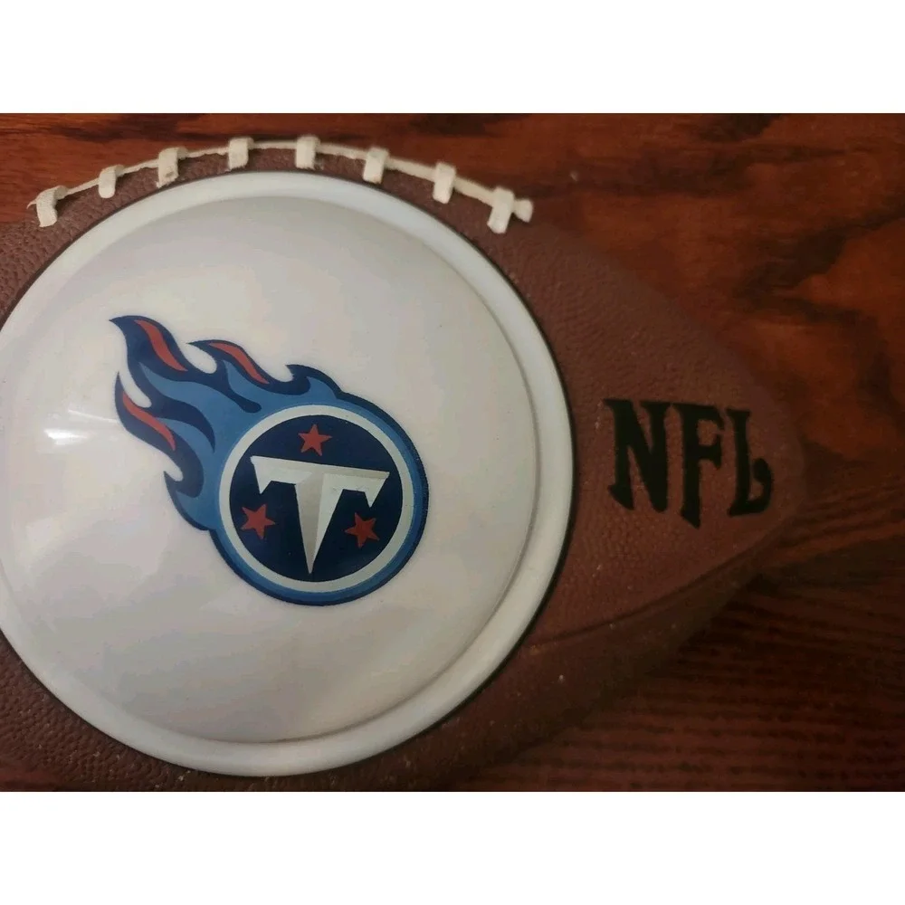 NFL Wall Mounted Football With‎ Touch Light Tennessee Titans TN Ceramic